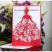 Invitation Card With Envelope Wedding Card  Modern Marriage Invitation Laser Cut